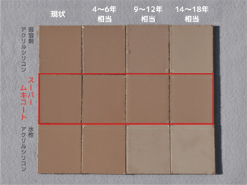 チョーキング・色あせ／カビ・コケ